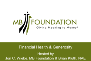 Webinar Title Slide FInancial Health & Generosity